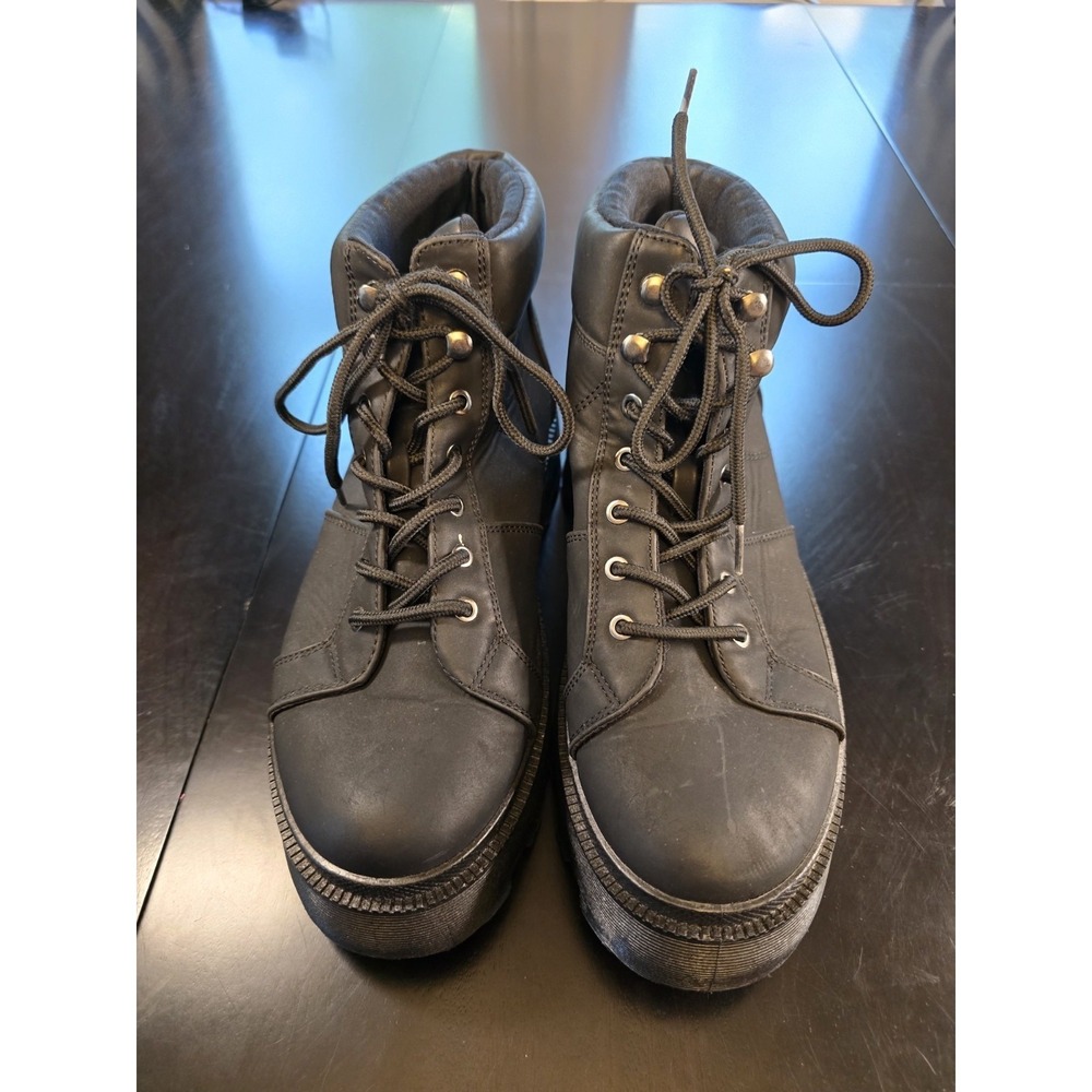 FOREVER 21 CHUNKY GRUNGE COMBAT BOOTS LACE UP‎ WOMENS SIZE 10 BOOTS
